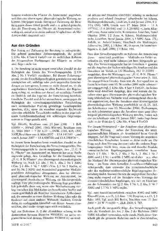 Vorschauseite 2: Inverkehrbringen eines Medizinproduktes (medizinisches Pflaster)