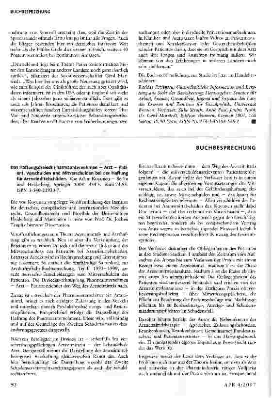 Vorschauseite 3: Trotz Informationsflut zu Gesundheitsthemen: Patienten bleiben oft ratlos