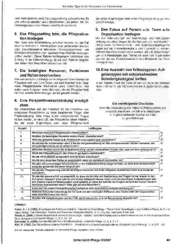 Vorschauseite 2: Tipps für die Konstruktion von Fallsituationen