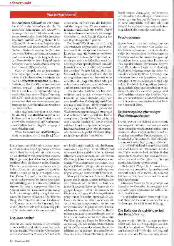 Vorschauseite 3: Wachkoma und danach