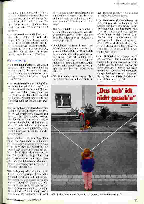 Vorschauseite 2: Unfälle im Kindesalter - Entwicklungsphysiologische und psychologische Aspekte