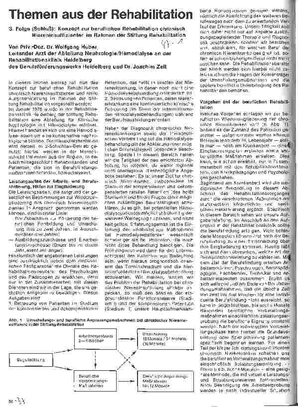 Vorschauseite 1: Themen aus der Rehabilitation - 3. Folge (Schluß)