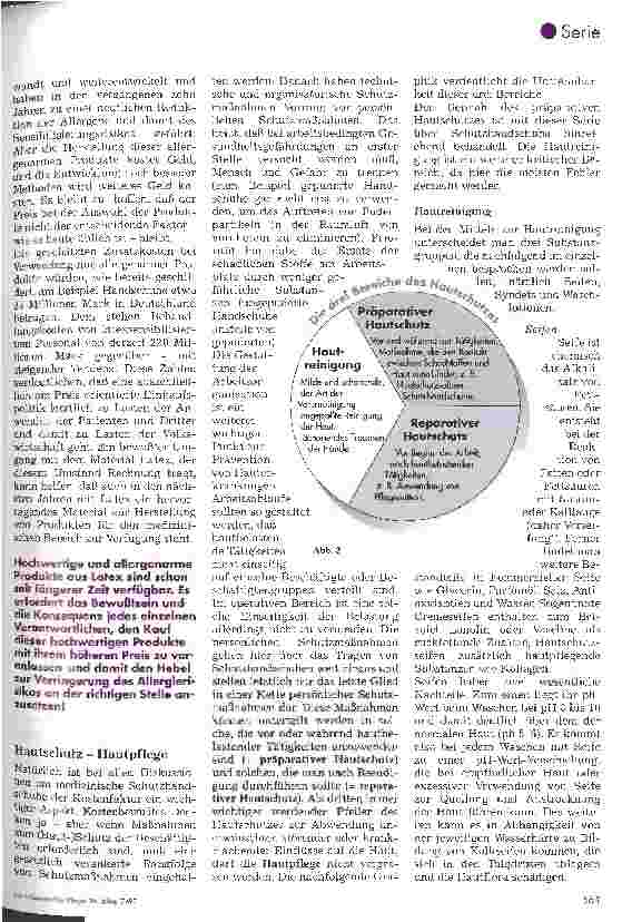 Vorschauseite 4: Schutzhandschuhe aus Latex 5. Folge (Schluß): Alternative Handschuhmaterialien und der Aspekt des Hautschutzes