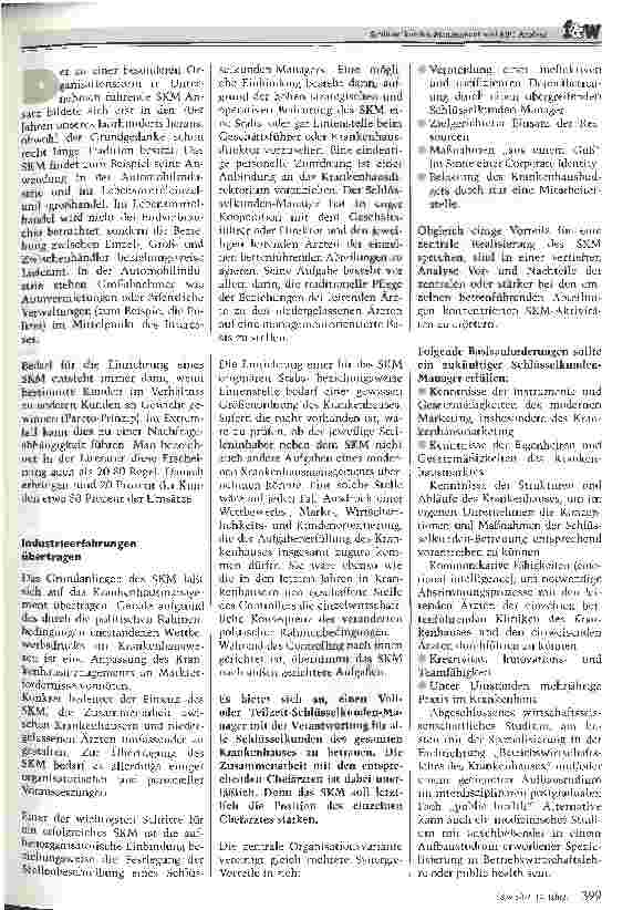 Vorschauseite 2: Schlüsselkunden-Management und ABC-Analyse Möglichkeit einer speziellen Kundenorientierung
