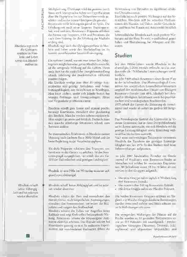 Vorschauseite 4: Rhodiola rosea als Adaptogen