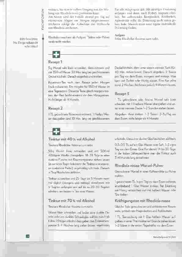 Vorschauseite 6: Rhodiola rosea als Adaptogen