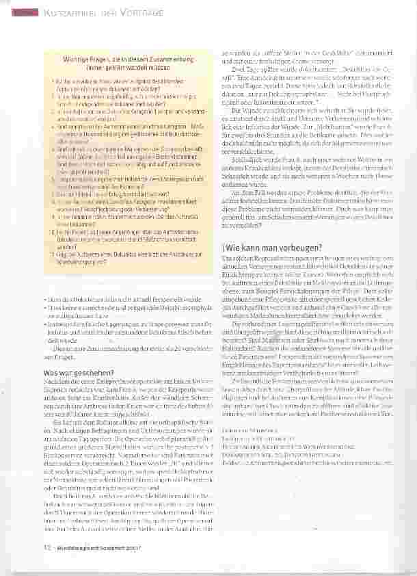 Vorschauseite 2: Erst Dekubitus und am Ende kommt der Richter