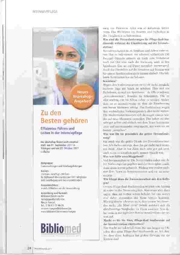 Vorschauseite 3: Eine Bereicherung für das Team