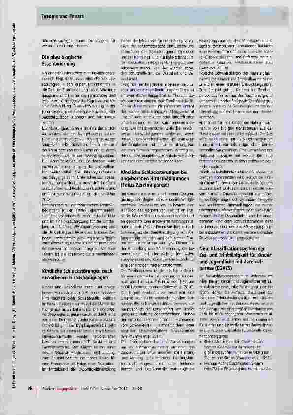 Vorschauseite 3: Kindliche Schluckstörungen