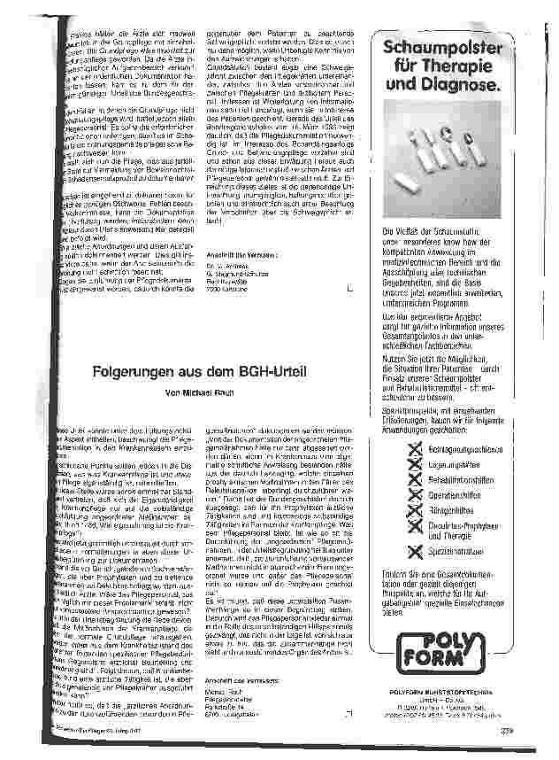 Vorschauseite 2: Bundesgerichtshof fordert Pflegedokumentation