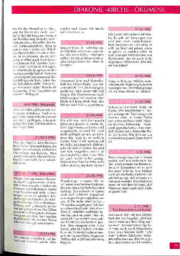 Vorschauseite 2: Tagebuch aus der Missionsdiakonie