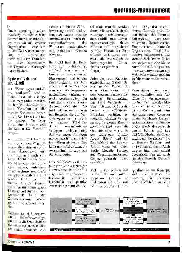 Vorschauseite 2: Die EFQM zeigt Wege zur Qualitätsverbesserung auf