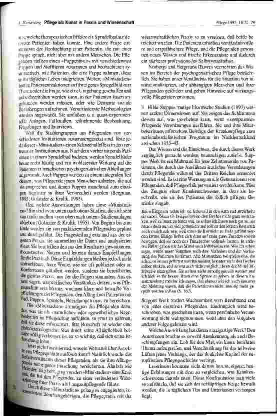 Vorschauseite 6: Pflege als Kunst in Praxis und Wissenschaft
