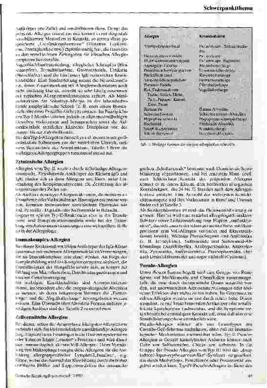 Vorschauseite 2: Grundlagen allergischer Erkrankungen