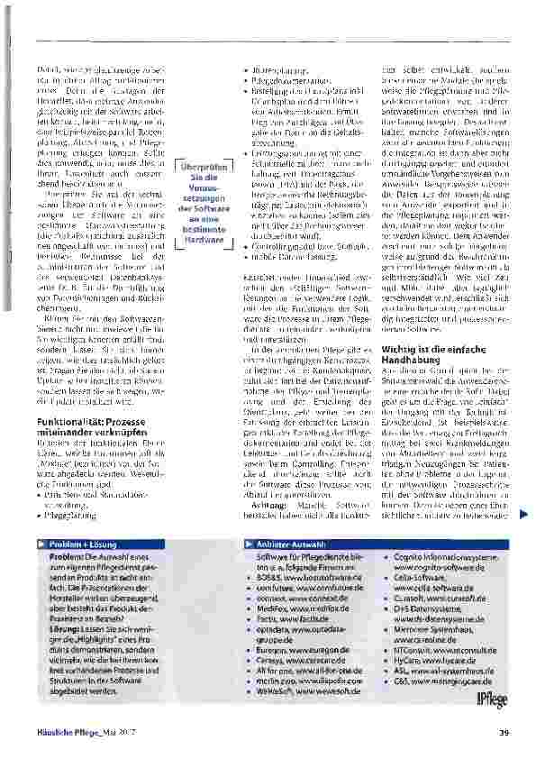 Vorschauseite 2: Die zum Dienst passende Lösung finden