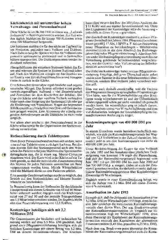 Vorschauseite 3: Hat Paragraph 18b KHG eine Chance?