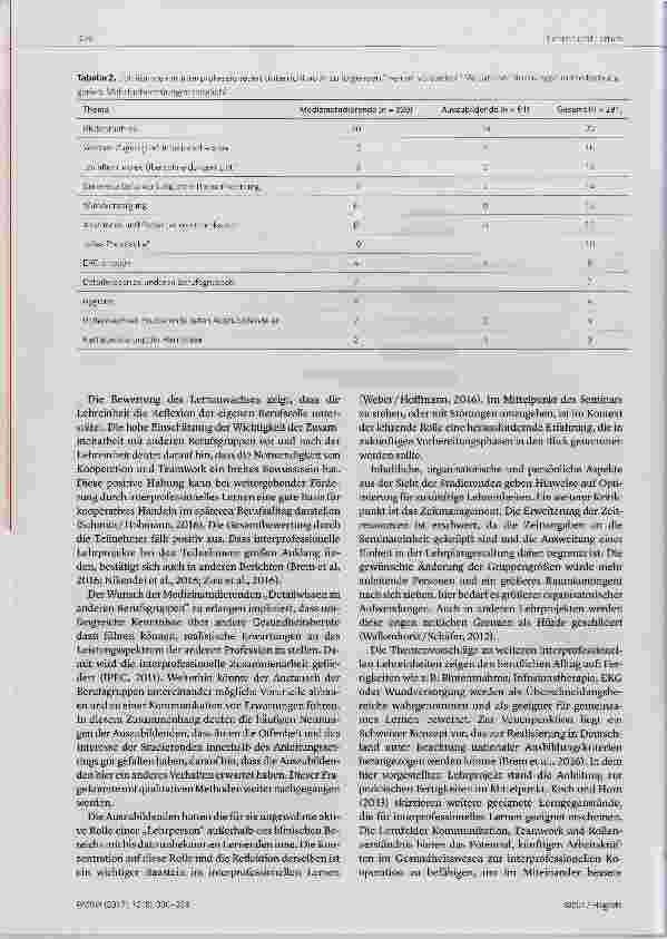 Vorschauseite 5: Interprofessionelle Ausbildung in den Gesundheitsberufen Auszubildende der Gesundheitsund Krankenpflege leiten Medizinstudierende in der curricularen Lehreinheit „Diabetes mellitu…