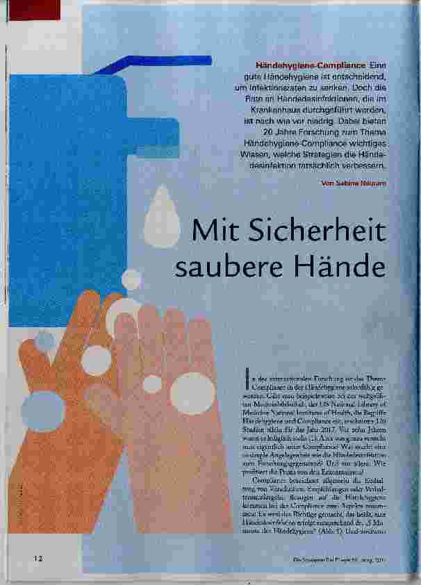 Vorschauseite 1: Mit Sicherheit saubere Hände