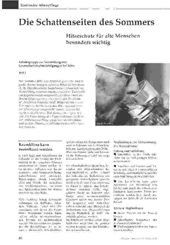Vorschauseite 1: Die Schattenseiten des Sommers