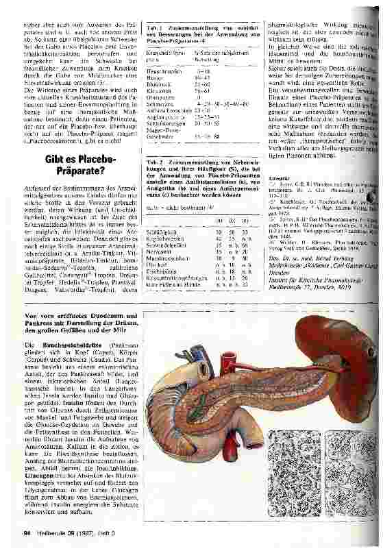 Vorschauseite 2: Placebo-Präperate