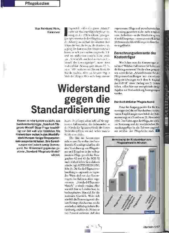 Vorschauseite 1: Widerstand gegen die Standardisierung