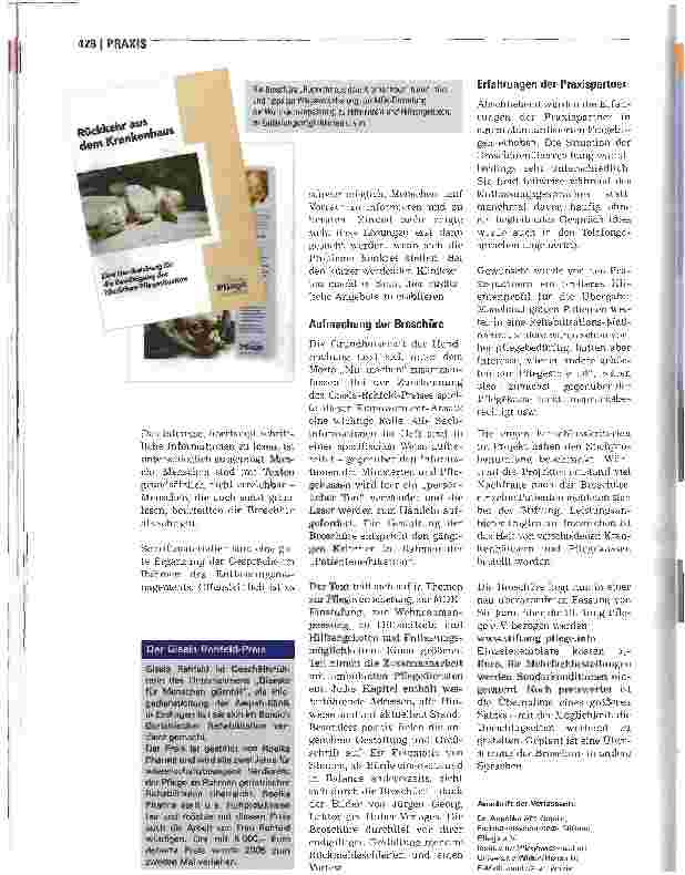Vorschauseite 3: Rückkehr aus dem Krankenhaus