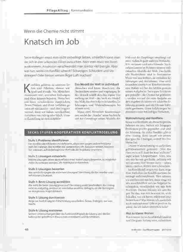 Vorschauseite 1: Knatsch im Job