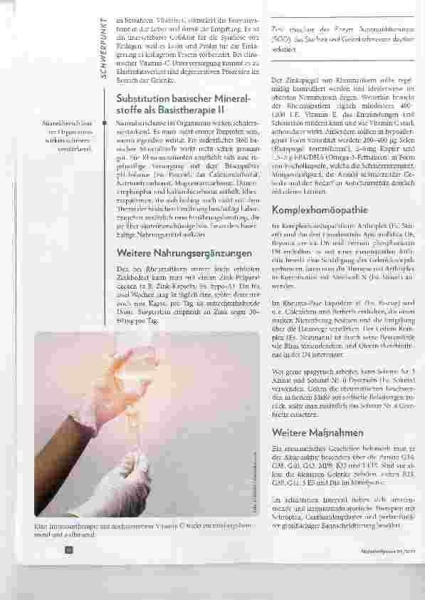 Vorschauseite 3: Wenn Bewegung schmerzt Rheumatische Erkrankungen und ihre naturheilkundliche Therapie