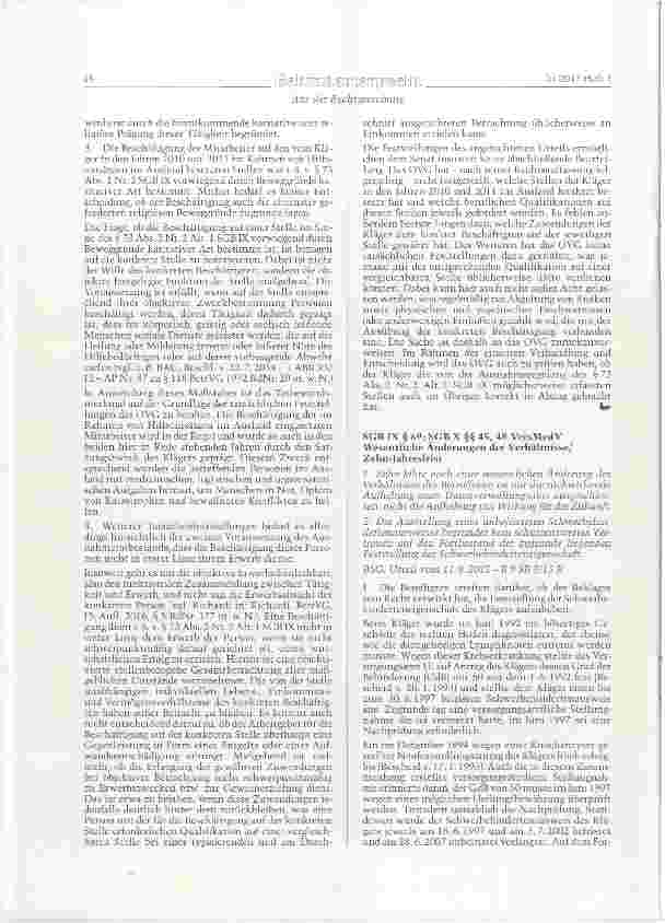 Vorschauseite 4: Beschäftigungspflicht - Berechnung der Arbeitsplätze - eine nicht in erster Linie dem Erwerb dienende Beschäftigung