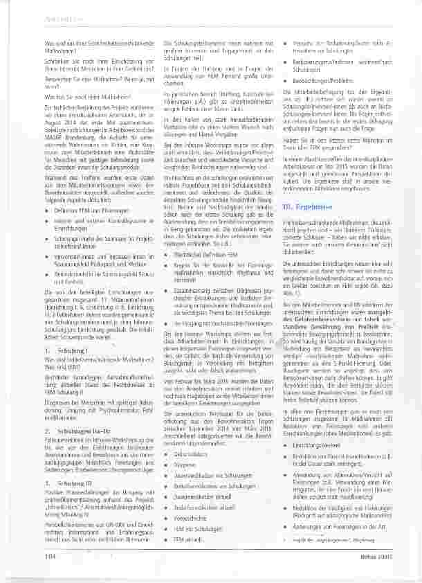 Vorschauseite 2: Das Projekt „SensiFEM“ des Lebenshilfe Landesverbandes Brandenburg e.V.Sensibilisierung von Mitarbeiterinnen und Mitarbeitern und Leitungen in Einrichtungen der Behindertenhilfe z…
