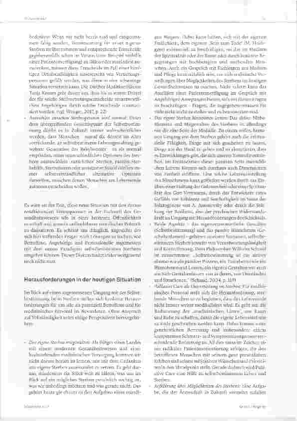 Vorschauseite 3: Der Tod kommt heute nicht mehr einfach er muss beschlossen werden