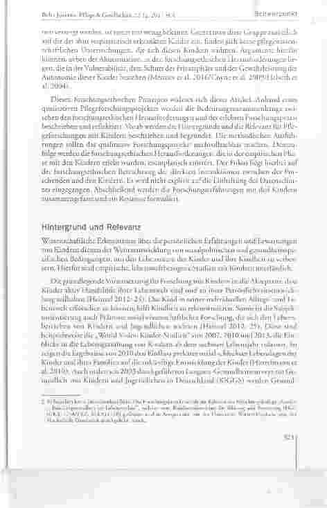 Vorschauseite 3: Pflegeforschung mit akut kritisch kranken Kindern auf Kinderintensivstationen Forschungsethische Herausforderungen