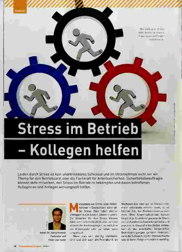 Vorschauseite 1: Stress im Betrieb- Kollegen helfen
