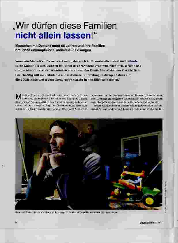 Vorschauseite 1: Wir dürfen diese Familien nicht allein lassen!