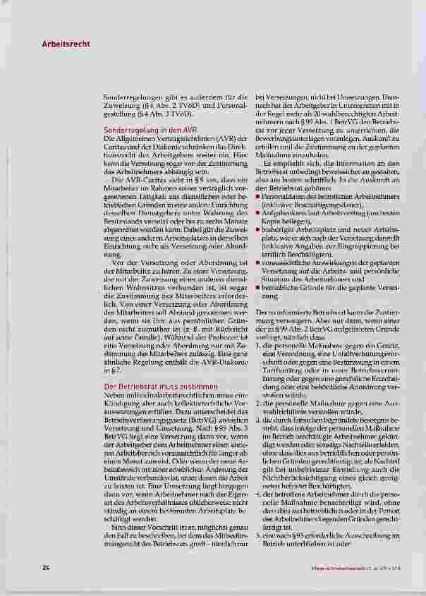 Vorschauseite 3: Die Versetzung von Mitarbeitern Freiräume und Grenzen