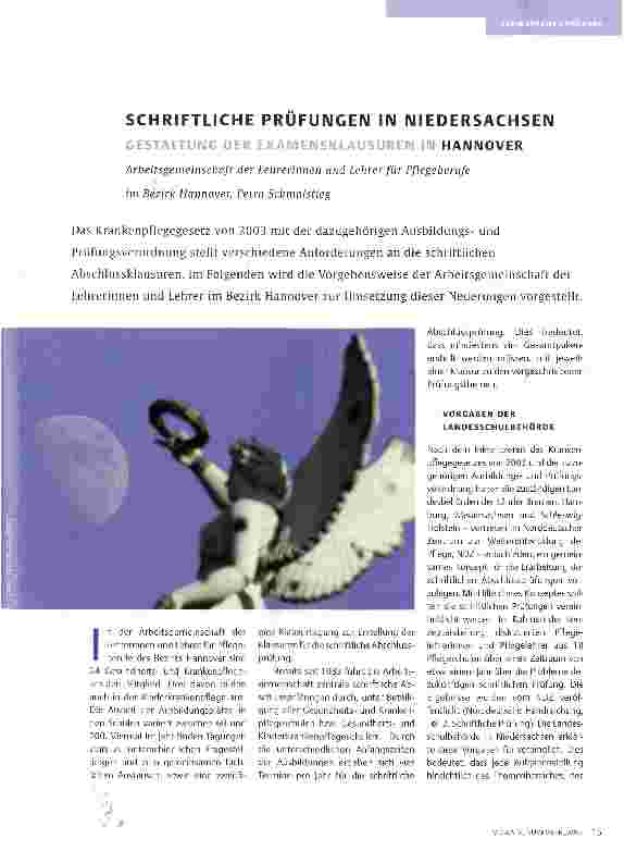 Vorschauseite 1: SCHRIFTLICHE PRÜFUNGEN IN NIEDERSACHSEN