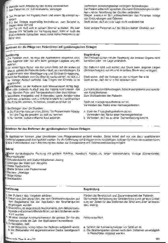 Vorschauseite 4: Stationshandbuch Klinische Krankenpflege 4. Folge: Cäsium 137- Implantate u. Applikatoren