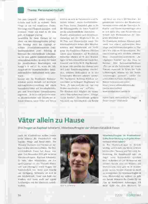 Vorschauseite 2: Familienzeit und Wiedereinstieg im klinischen Alltag
