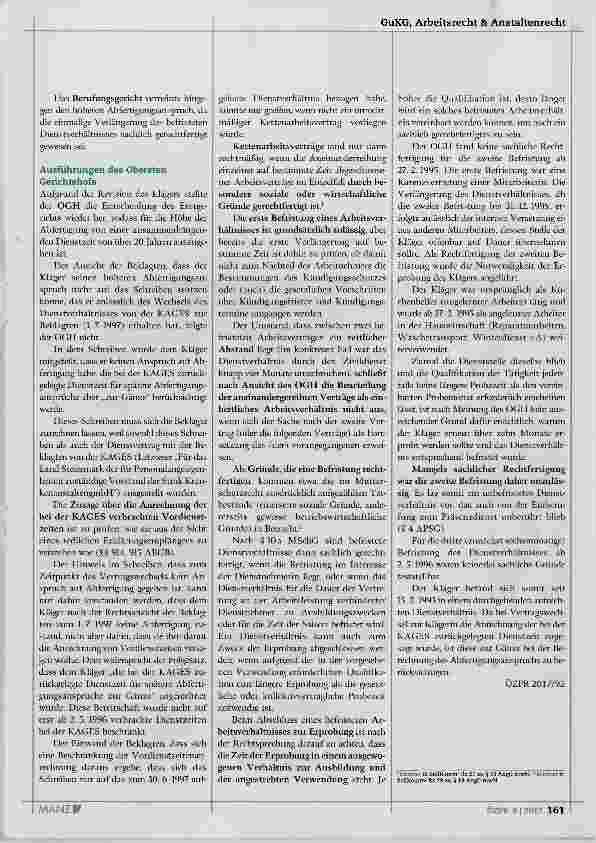 Vorschauseite 2: Kettenarbeitsverträge