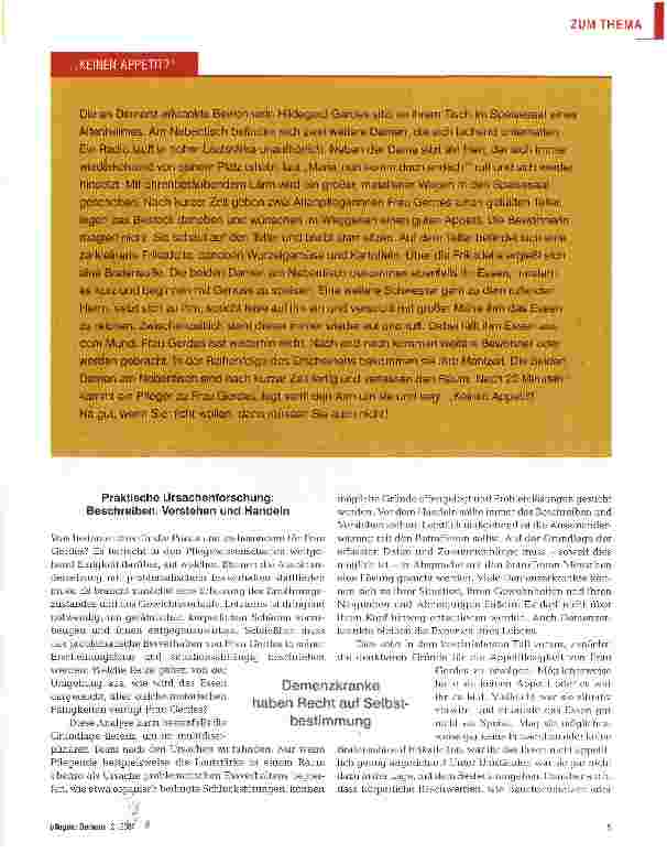 Vorschauseite 2: Satt sein oder es satt haben ..