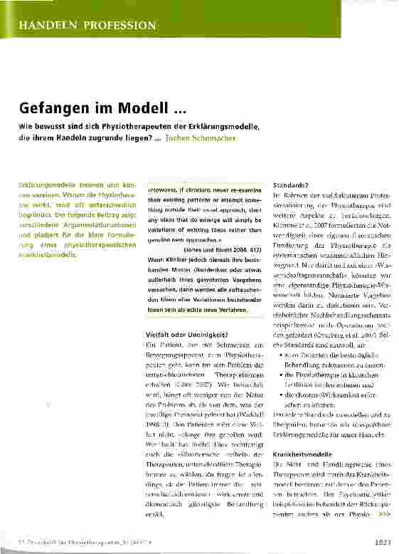 Vorschauseite 1: Gefangen im Modell ...