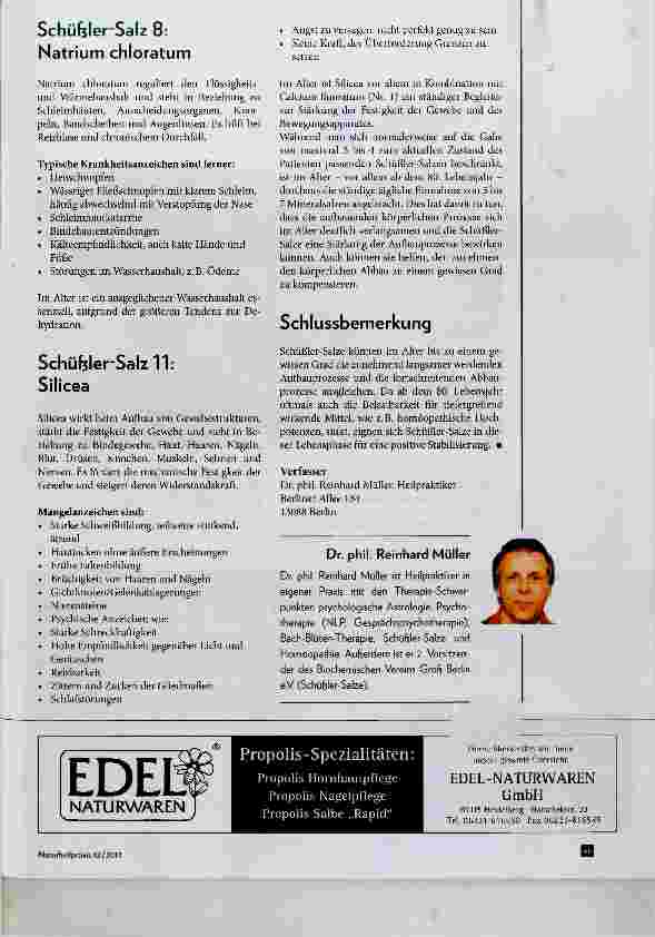Vorschauseite 4: Schüßler-Salze im Alter