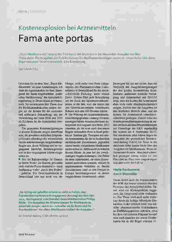 Vorschauseite 1: Fama ante portas