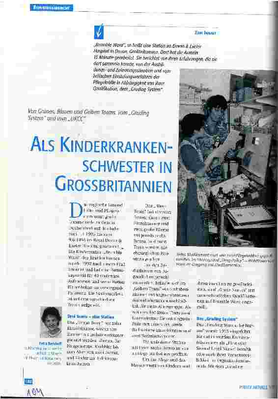 Vorschauseite 1: Als Kinderkrankenschwester in Großbritannien
