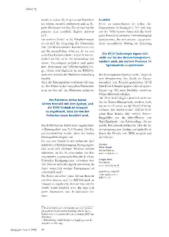 Vorschauseite 3: Modernisiertes Bettenmanagement