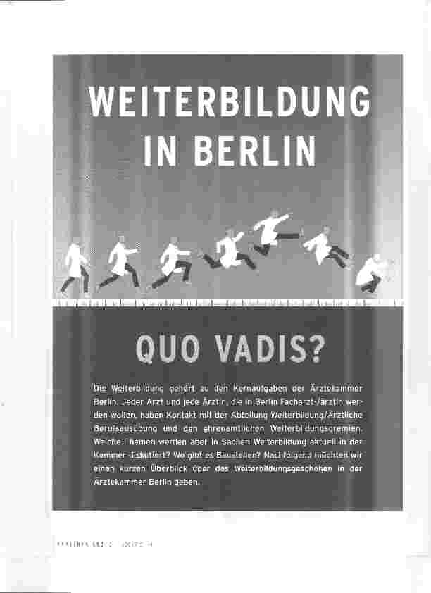 Vorschauseite 1: QUO VADIS?