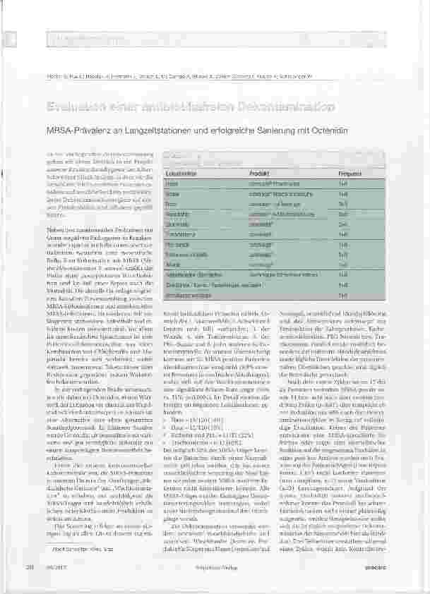 Vorschauseite 1: Evaluation einer antibiotikafreien Dekontamination