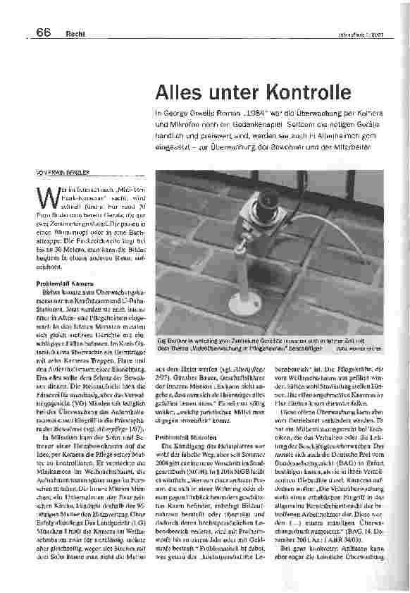 Vorschauseite 1: Alles unter Kontrolle