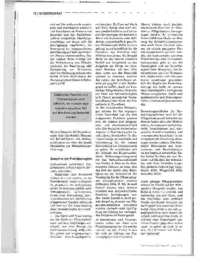 Vorschauseite 3: Pflegetheorien heute: Wie können sie die Praxisentwicklung fördern?