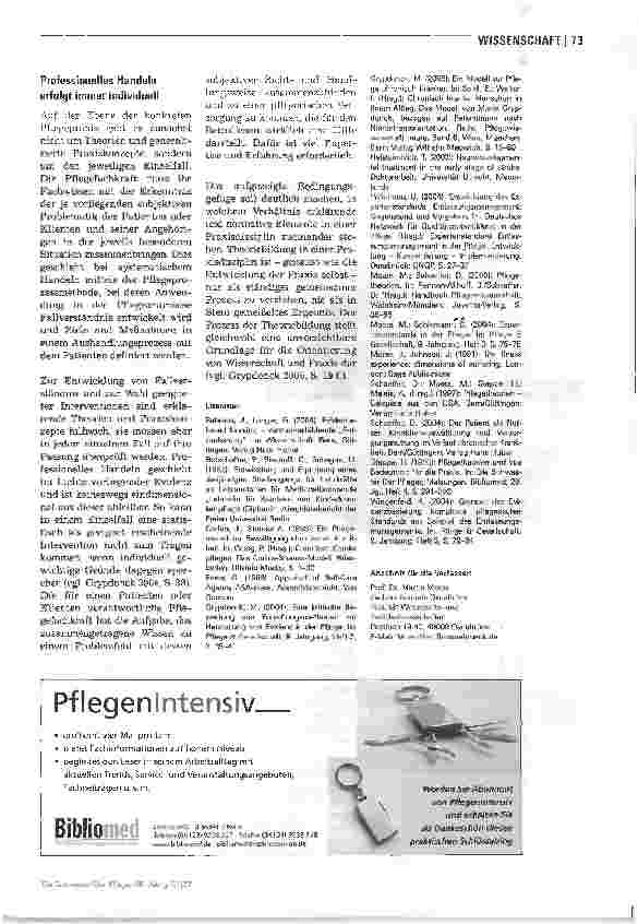 Vorschauseite 4: Pflegetheorien heute: Wie können sie die Praxisentwicklung fördern?